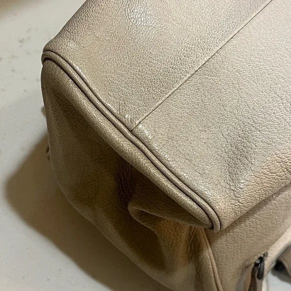 Authentic Bottega Veneta tan/gray ombré small satchel bag - Picture 6 of 12